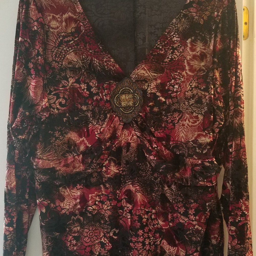 Dressy pullover blouse